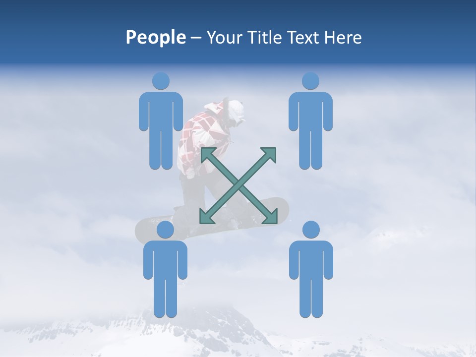 Snowboarder Jumping High In The Air PowerPoint Template