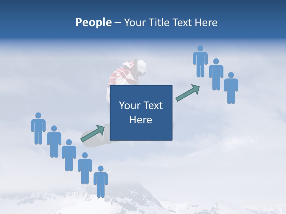 Snowboarder Jumping High In The Air PowerPoint Template