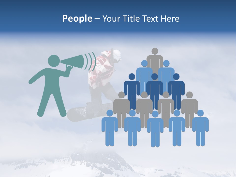 Snowboarder Jumping High In The Air PowerPoint Template