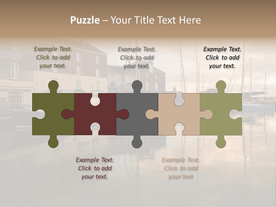 Padstow Harbour, Cornwall, Uk PowerPoint Template