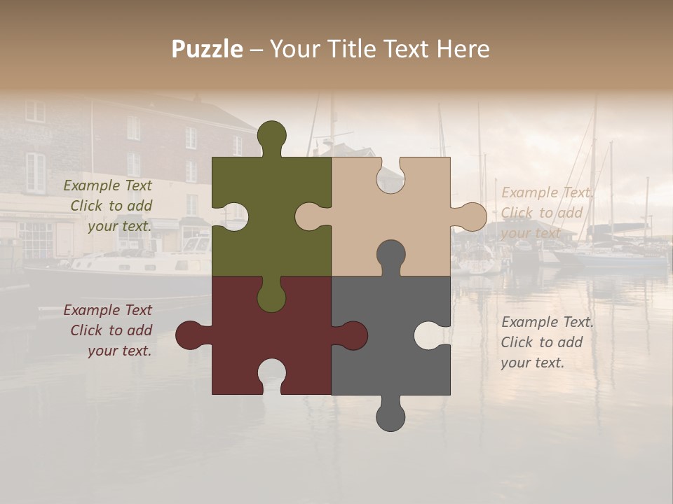 Padstow Harbour, Cornwall, Uk PowerPoint Template