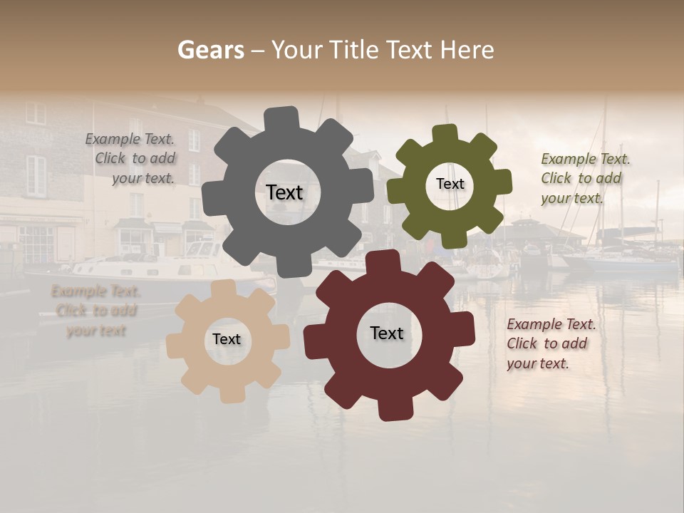 Padstow Harbour, Cornwall, Uk PowerPoint Template