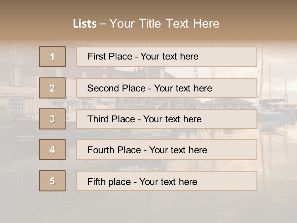 Padstow Harbour, Cornwall, Uk PowerPoint Template