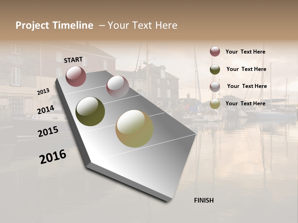 Padstow Harbour, Cornwall, Uk PowerPoint Template