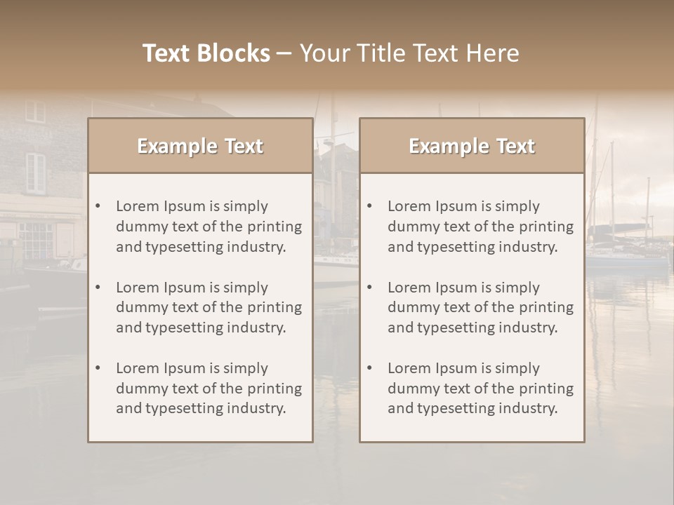 Padstow Harbour, Cornwall, Uk PowerPoint Template
