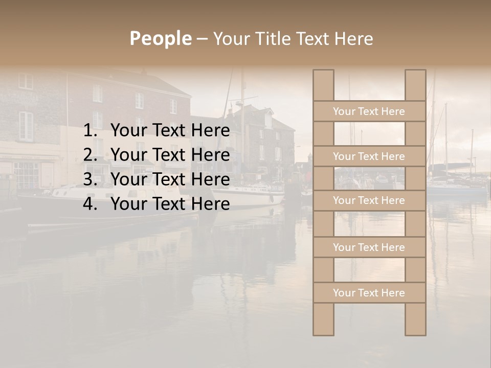 Padstow Harbour, Cornwall, Uk PowerPoint Template