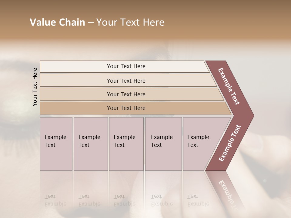 A Young Woman Applying Makeup PowerPoint Template