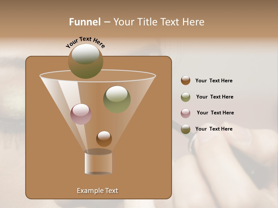 A Young Woman Applying Makeup PowerPoint Template