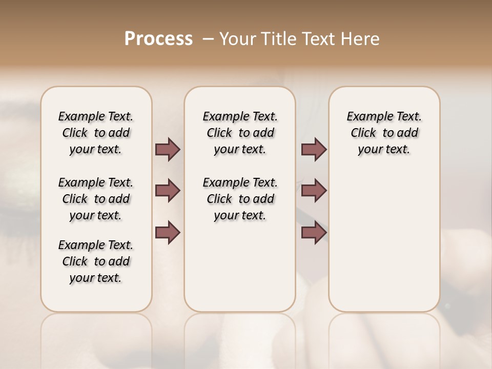 A Young Woman Applying Makeup PowerPoint Template