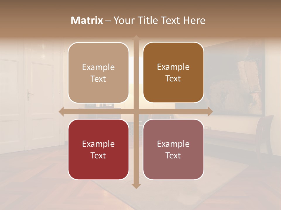 Interior Of A Living Room PowerPoint Template