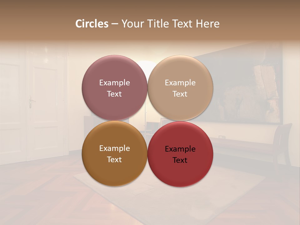 Interior Of A Living Room PowerPoint Template