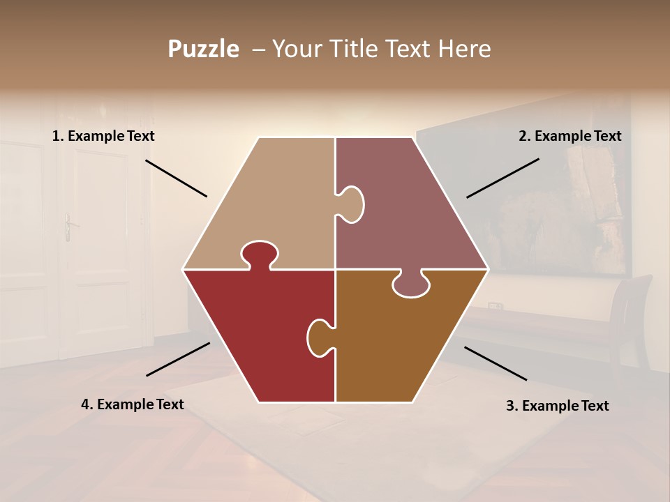 Interior Of A Living Room PowerPoint Template