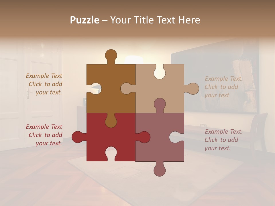 Interior Of A Living Room PowerPoint Template