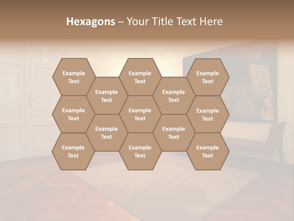 Interior Of A Living Room PowerPoint Template