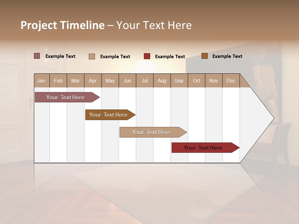 Interior Of A Living Room PowerPoint Template