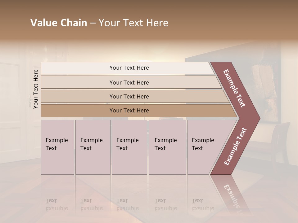 Interior Of A Living Room PowerPoint Template