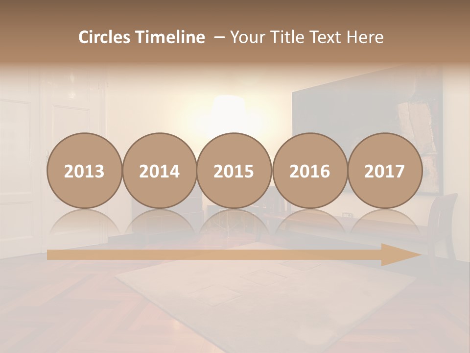 Interior Of A Living Room PowerPoint Template