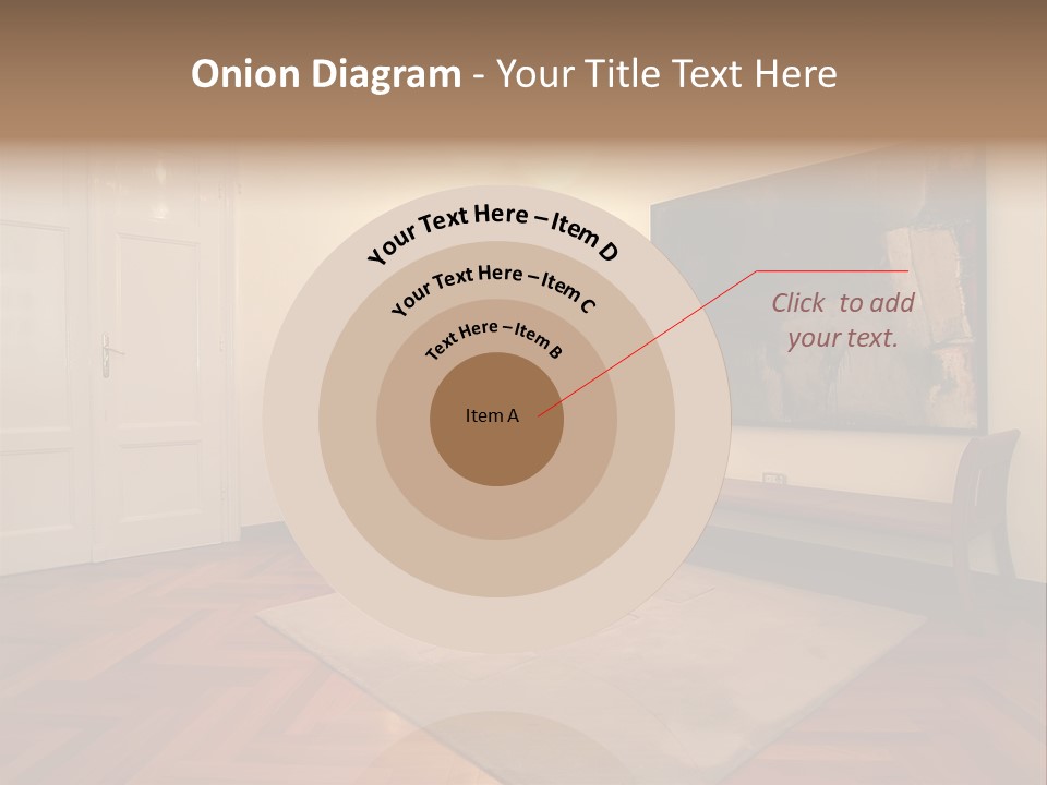 Interior Of A Living Room PowerPoint Template