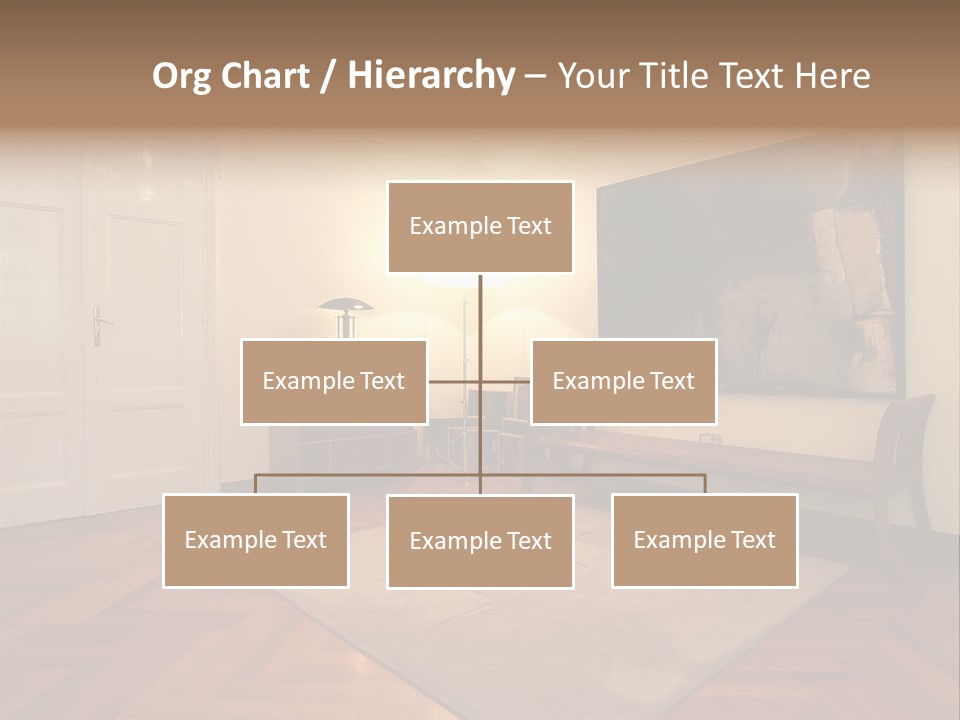 Interior Of A Living Room PowerPoint Template
