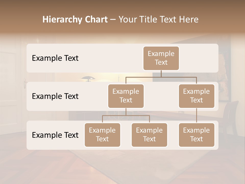 Interior Of A Living Room PowerPoint Template