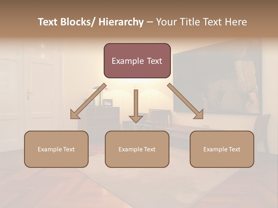 Interior Of A Living Room PowerPoint Template