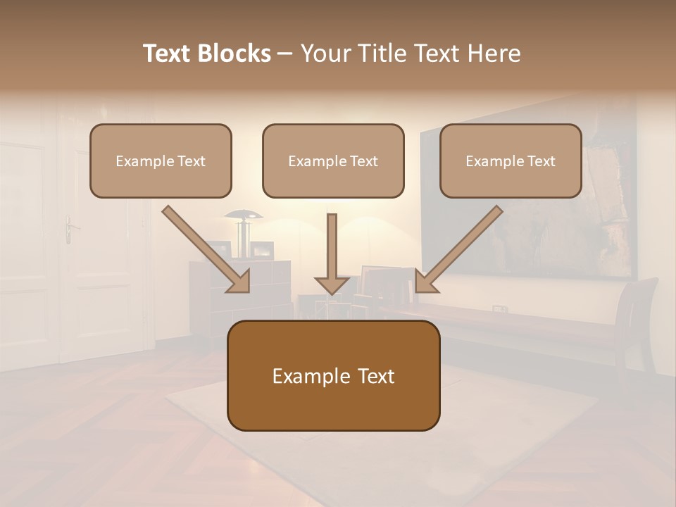 Interior Of A Living Room PowerPoint Template