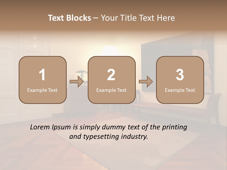 Interior Of A Living Room PowerPoint Template