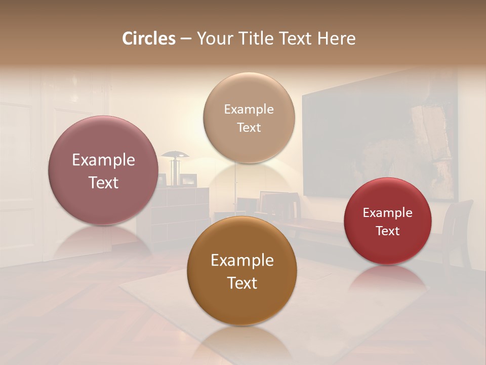 Interior Of A Living Room PowerPoint Template