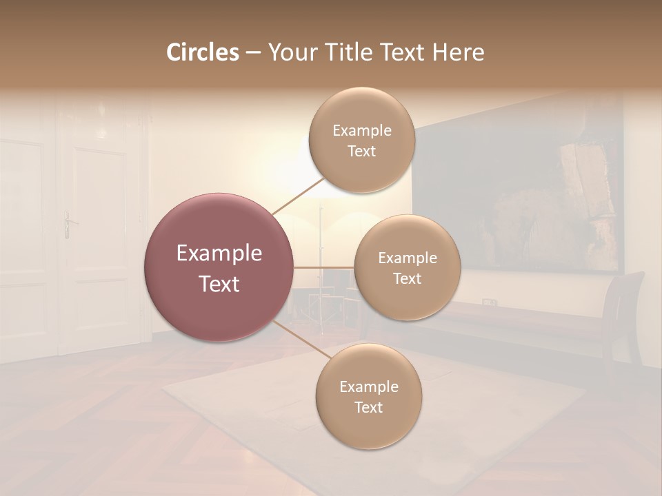 Interior Of A Living Room PowerPoint Template