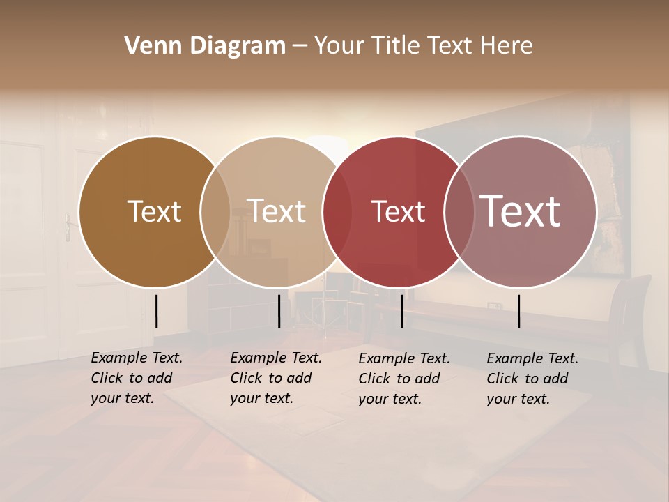 Interior Of A Living Room PowerPoint Template