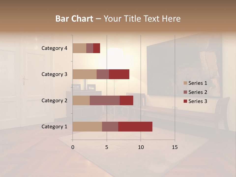 Interior Of A Living Room PowerPoint Template