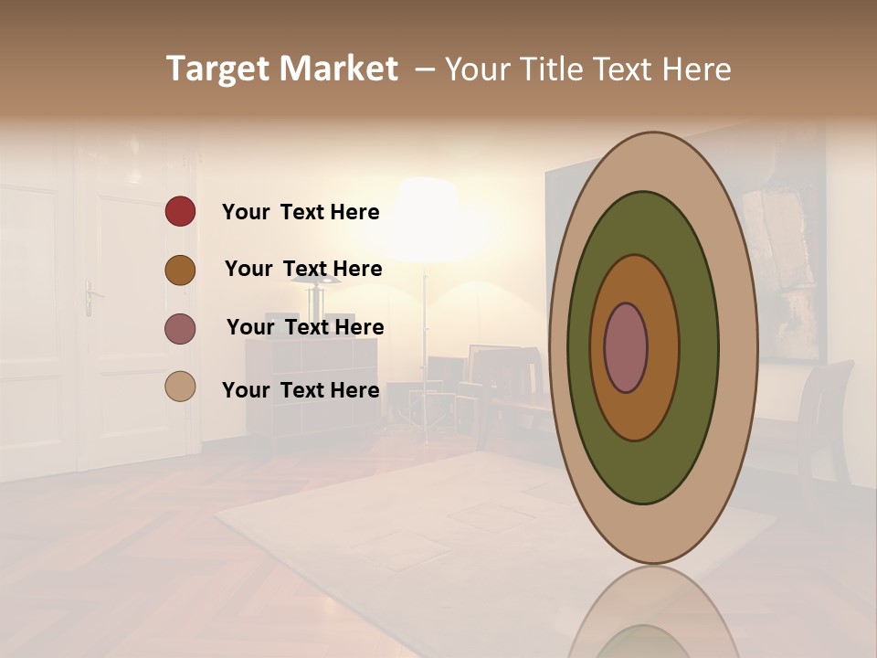 Interior Of A Living Room PowerPoint Template