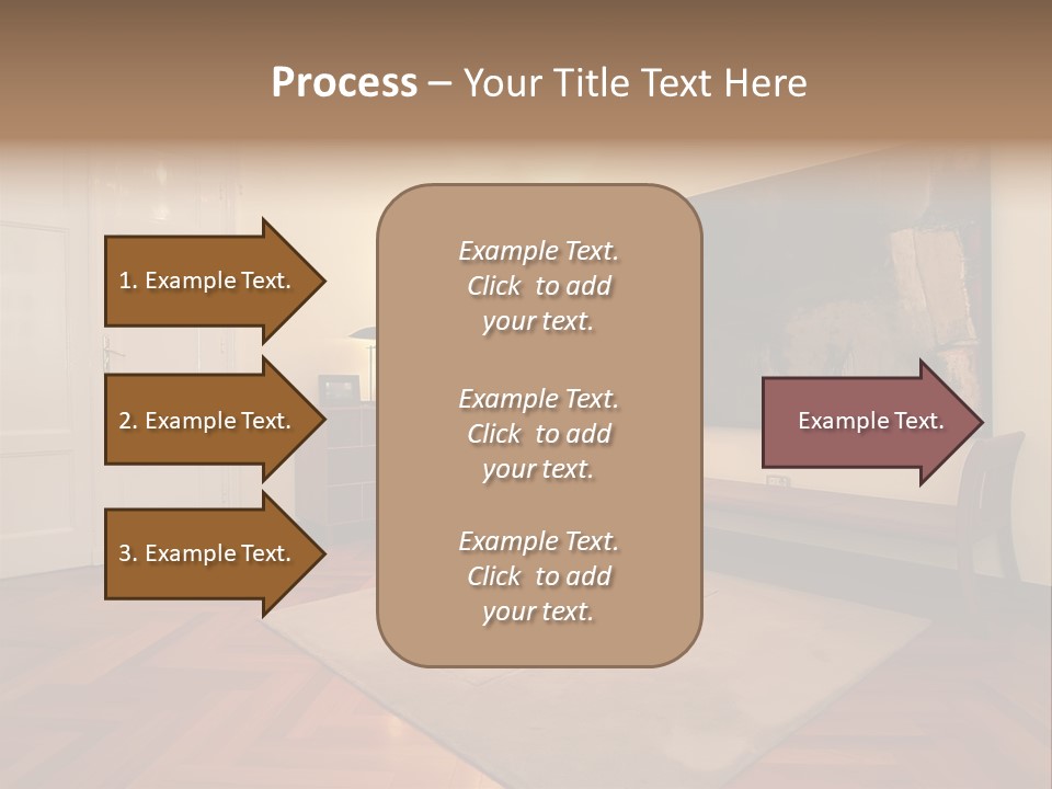 Interior Of A Living Room PowerPoint Template