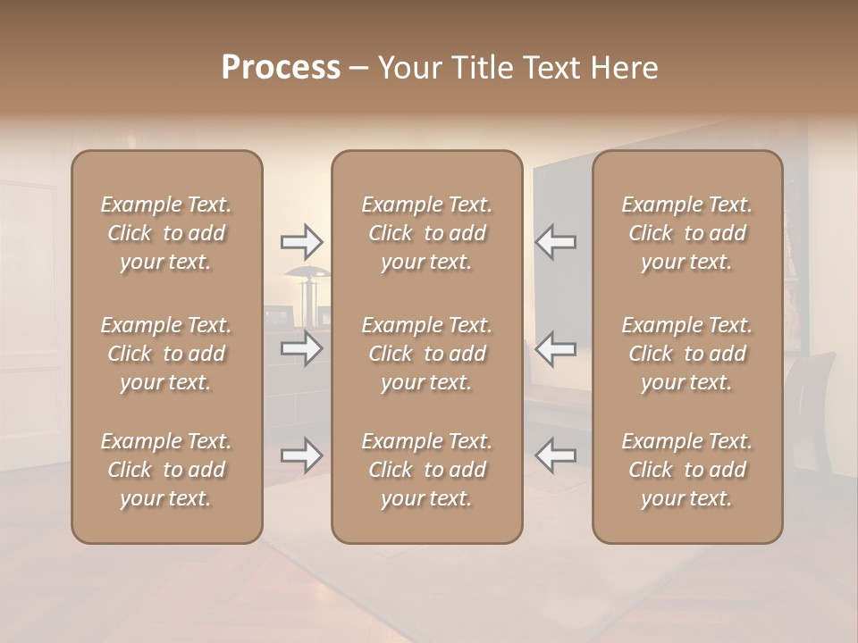 Interior Of A Living Room PowerPoint Template