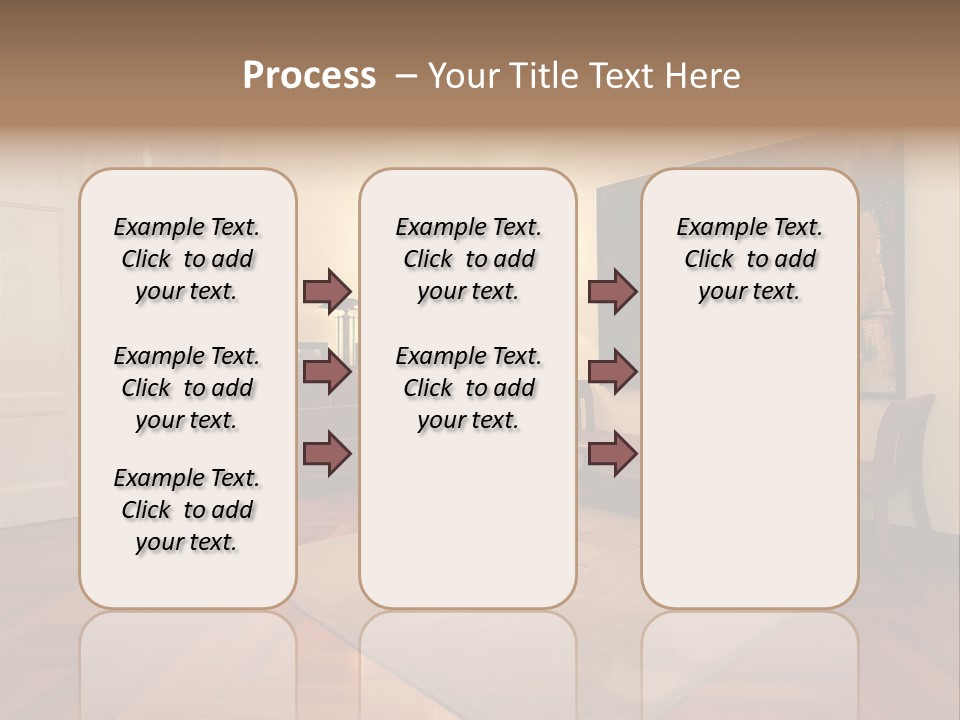 Interior Of A Living Room PowerPoint Template