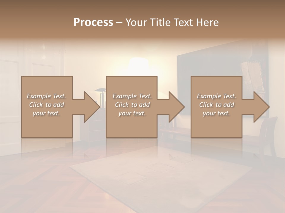 Interior Of A Living Room PowerPoint Template