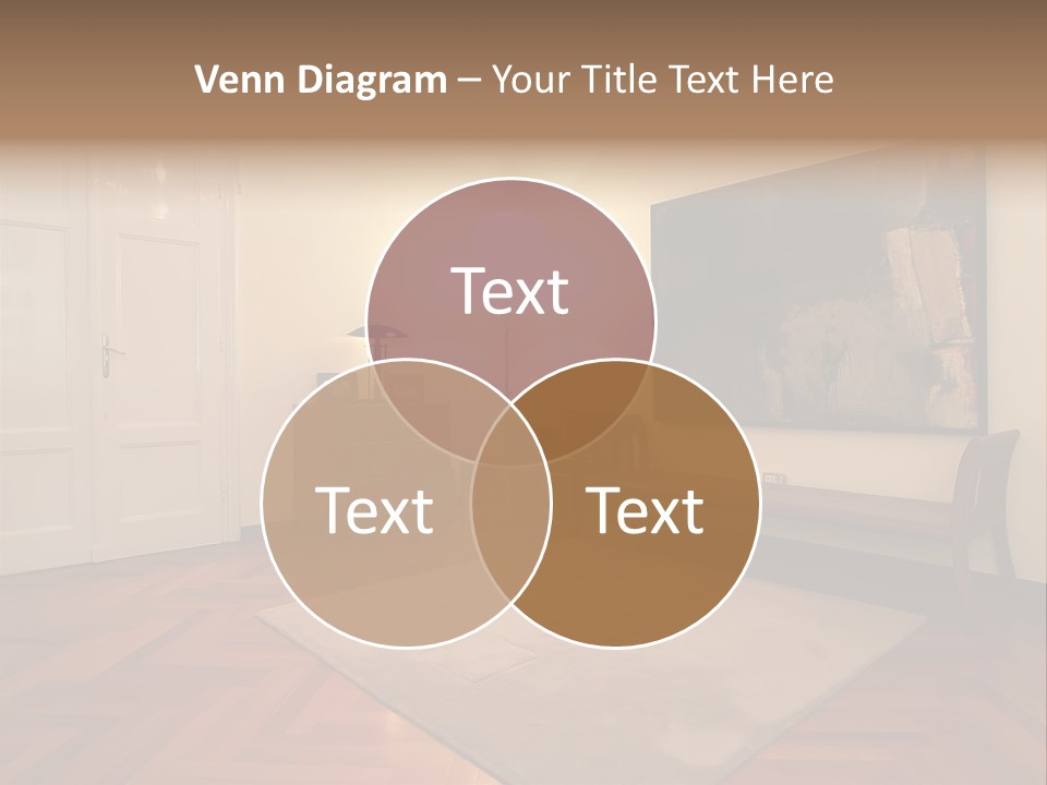 Interior Of A Living Room PowerPoint Template