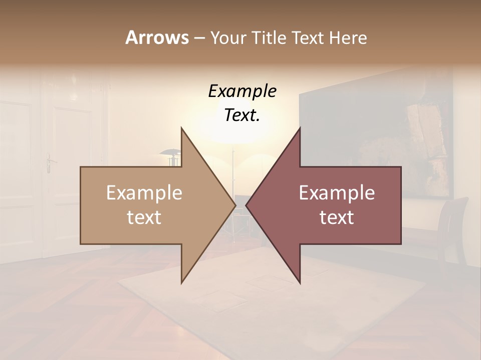 Interior Of A Living Room PowerPoint Template