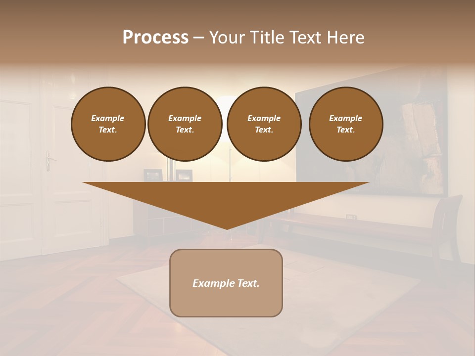 Interior Of A Living Room PowerPoint Template