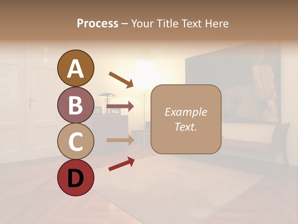 Interior Of A Living Room PowerPoint Template