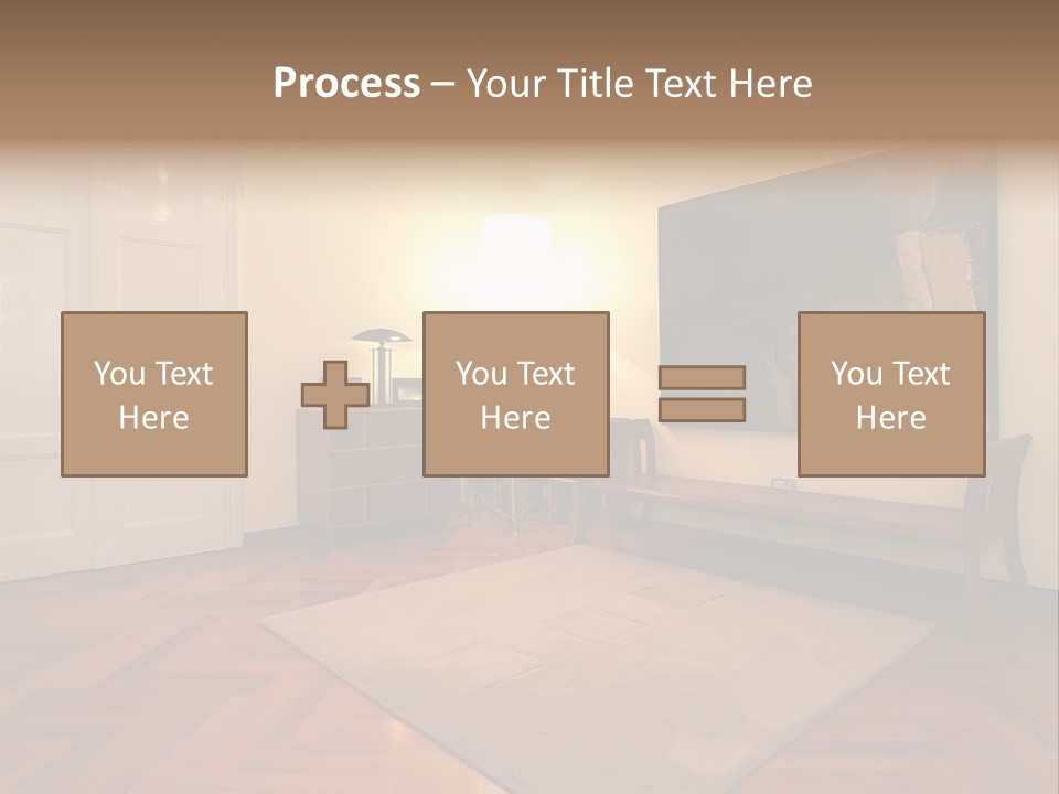 Interior Of A Living Room PowerPoint Template