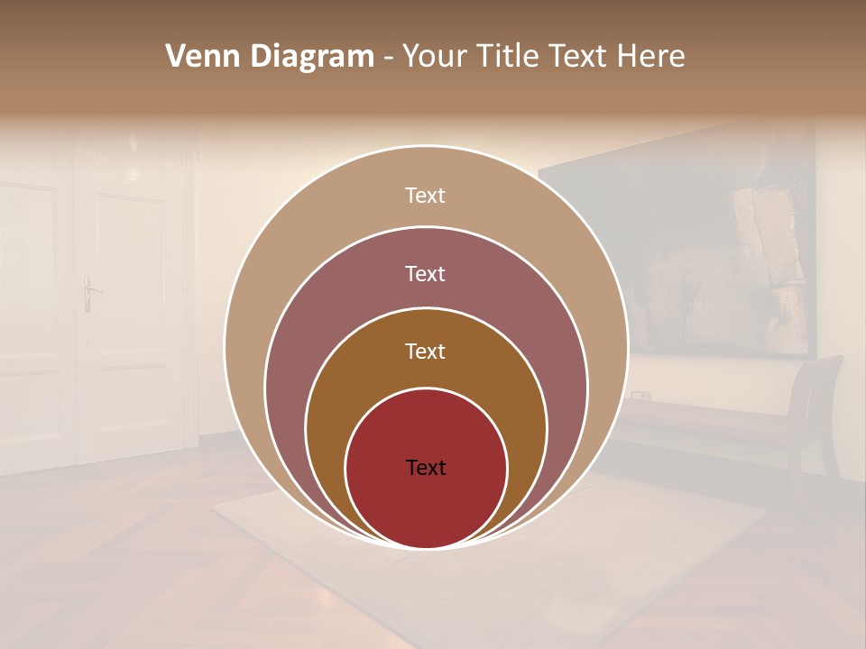 Interior Of A Living Room PowerPoint Template