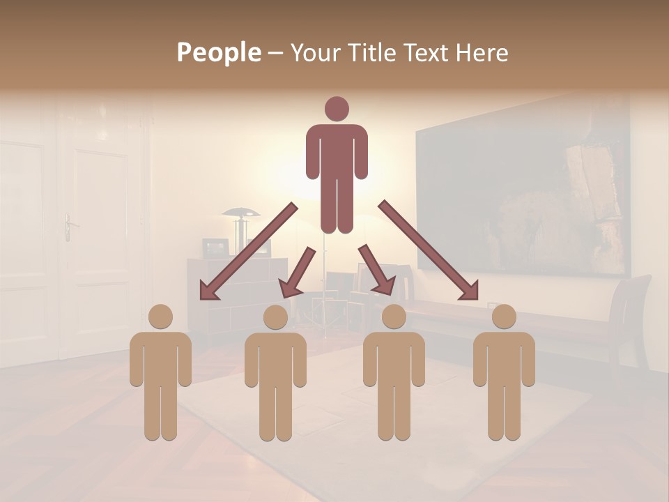 Interior Of A Living Room PowerPoint Template