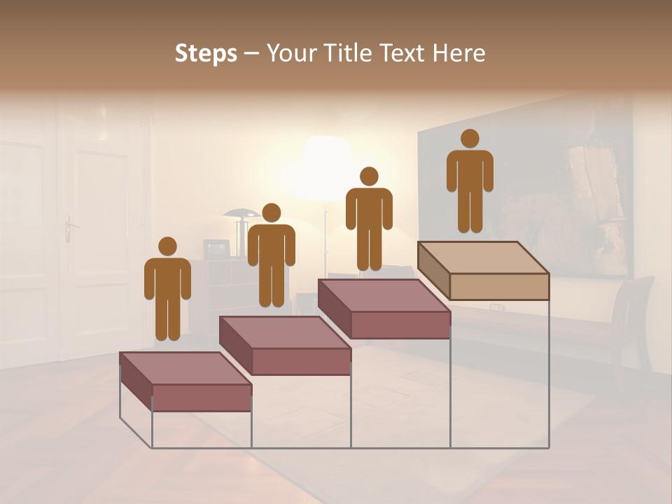 Interior Of A Living Room PowerPoint Template