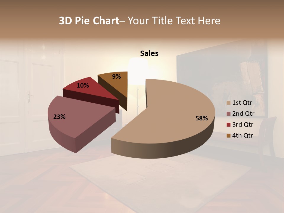 Interior Of A Living Room PowerPoint Template