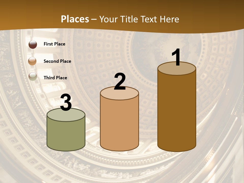A Building With A Dome In The Middle Of It PowerPoint Template