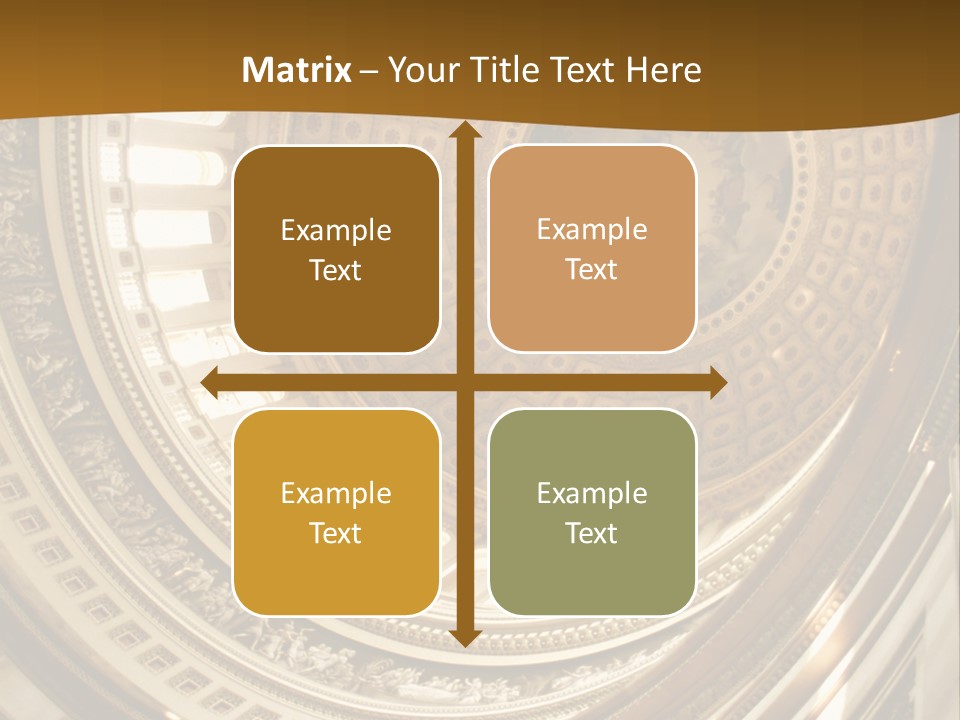 A Building With A Dome In The Middle Of It PowerPoint Template