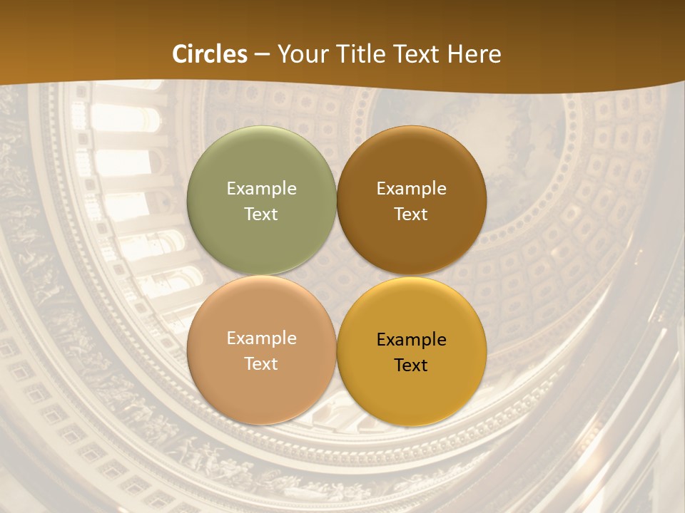 A Building With A Dome In The Middle Of It PowerPoint Template