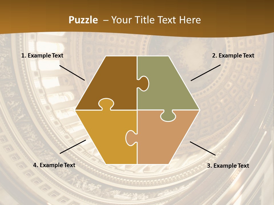 A Building With A Dome In The Middle Of It PowerPoint Template