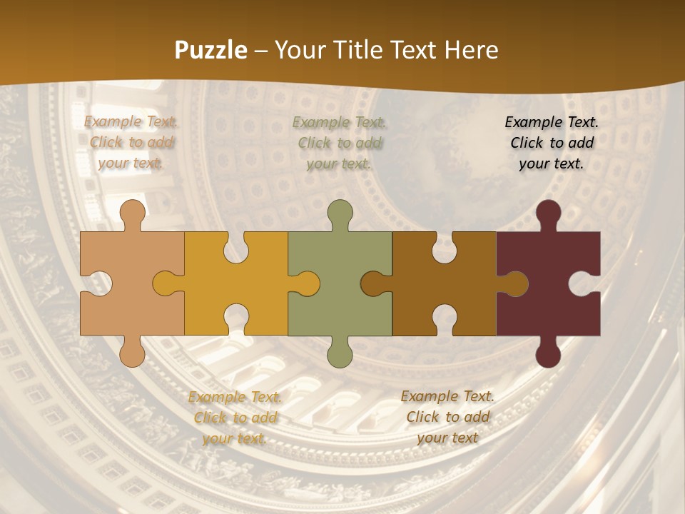 A Building With A Dome In The Middle Of It PowerPoint Template